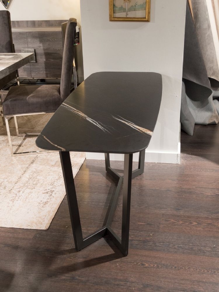 Product photograph of Oscar Marble Console Table With Metal Base - Variation Available from Choice Furniture Superstore.