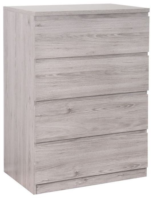 Product photograph of Jupiter Grey Oak 4 Drawer Chest from Choice Furniture Superstore.