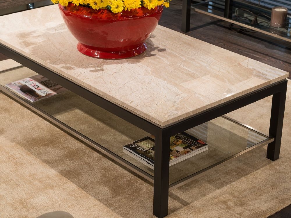 Product photograph of Stone International Stilo Marble And Metal Occasional Tables from Choice Furniture Superstore.