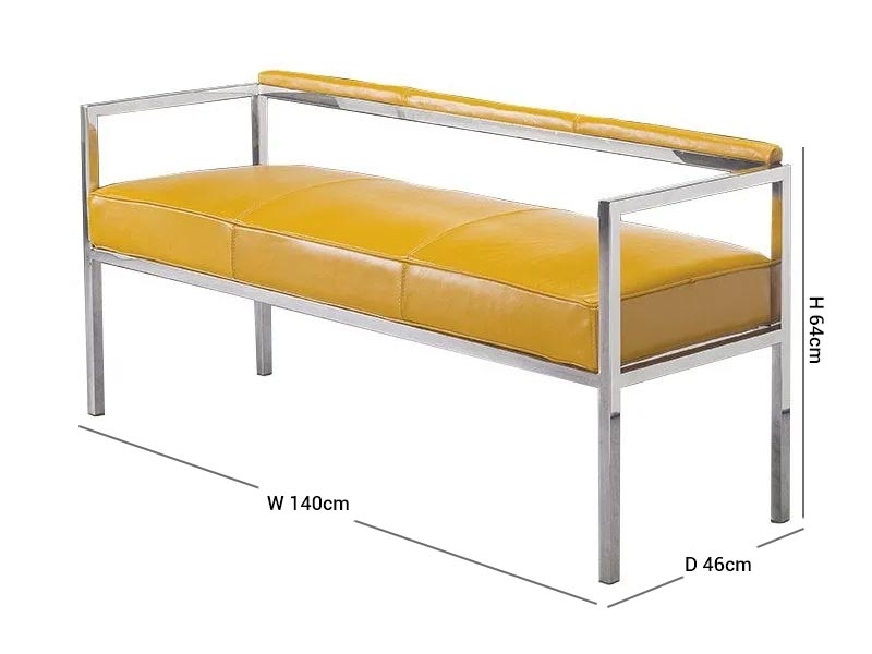 Product photograph of Stone International Beverly Leather Bench from Choice Furniture Superstore.