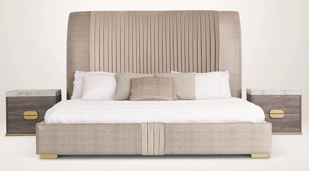Product photograph of Stone International Westin Leather Bed from Choice Furniture Superstore.