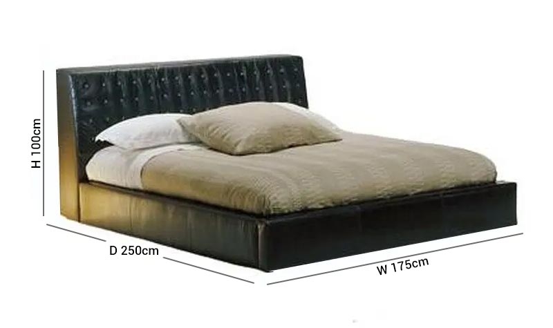 Product photograph of Stone International X Leather Bed from Choice Furniture Superstore.