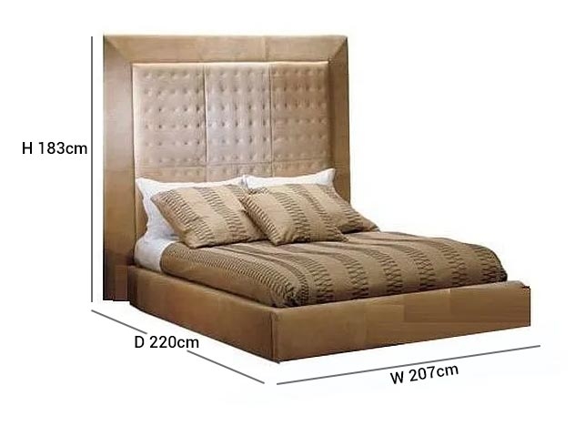 Product photograph of Stone International Suite Leather Bed from Choice Furniture Superstore.