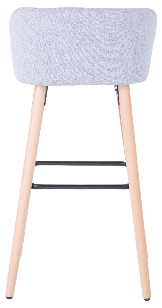 Product photograph of Alphason Claremont Grey Fabric Barstool Sold In Pairs from Choice Furniture Superstore.