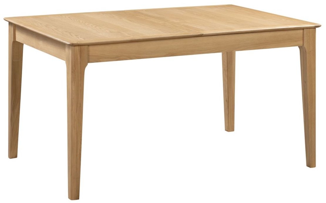 Product photograph of Cotswold Natural Satin Lacquer 4 Seater Extending Dining Table from Choice Furniture Superstore.