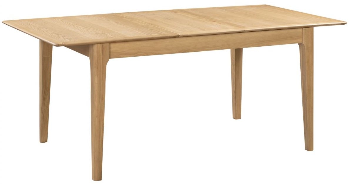 Product photograph of Cotswold Natural Satin Lacquer 4 Seater Extending Dining Table from Choice Furniture Superstore.
