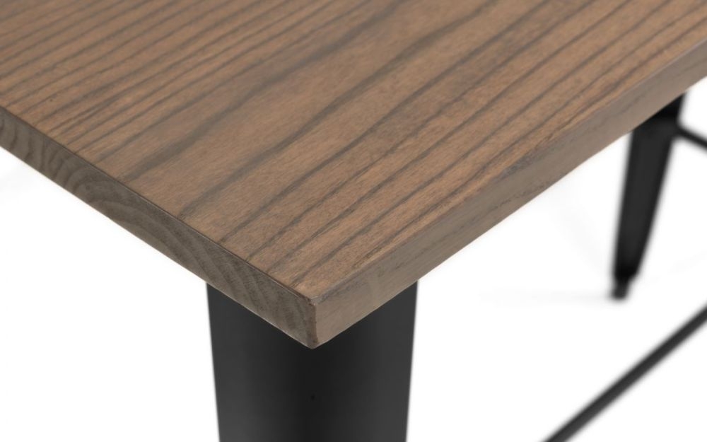Product photograph of Grafton Mocha Elm Industrial Bar Table from Choice Furniture Superstore.