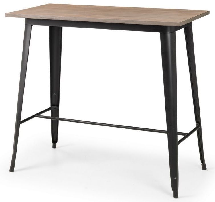 Product photograph of Grafton Mocha Elm Industrial Bar Table from Choice Furniture Superstore.