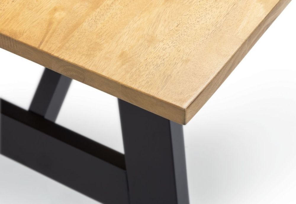 Product photograph of Hockley Black And Oak Dining Table - 8 Seater from Choice Furniture Superstore.