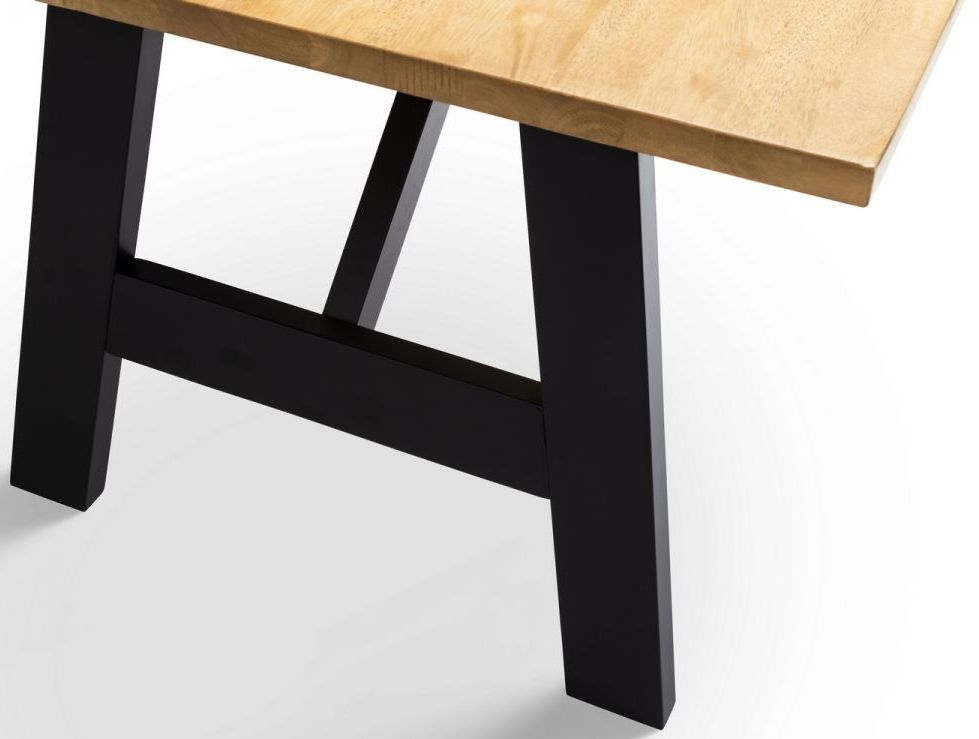 Product photograph of Hockley Black And Oak Dining Table - 8 Seater from Choice Furniture Superstore.