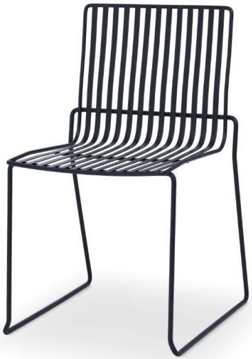 Product photograph of Gillmore Space Finn Black Matt Stacking Dining Chair Sold In Pairs from Choice Furniture Superstore.