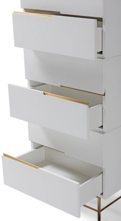 Product photograph of Gillmore Space Alberto 6 Drawer Narrow Chest from Choice Furniture Superstore.