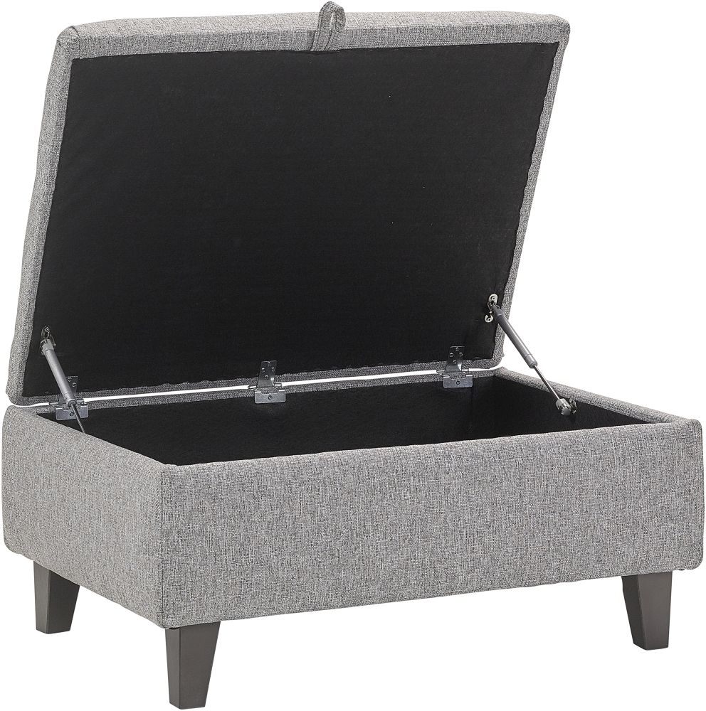 Product photograph of Lebus Clara Fabric Storage Footstool from Choice Furniture Superstore.