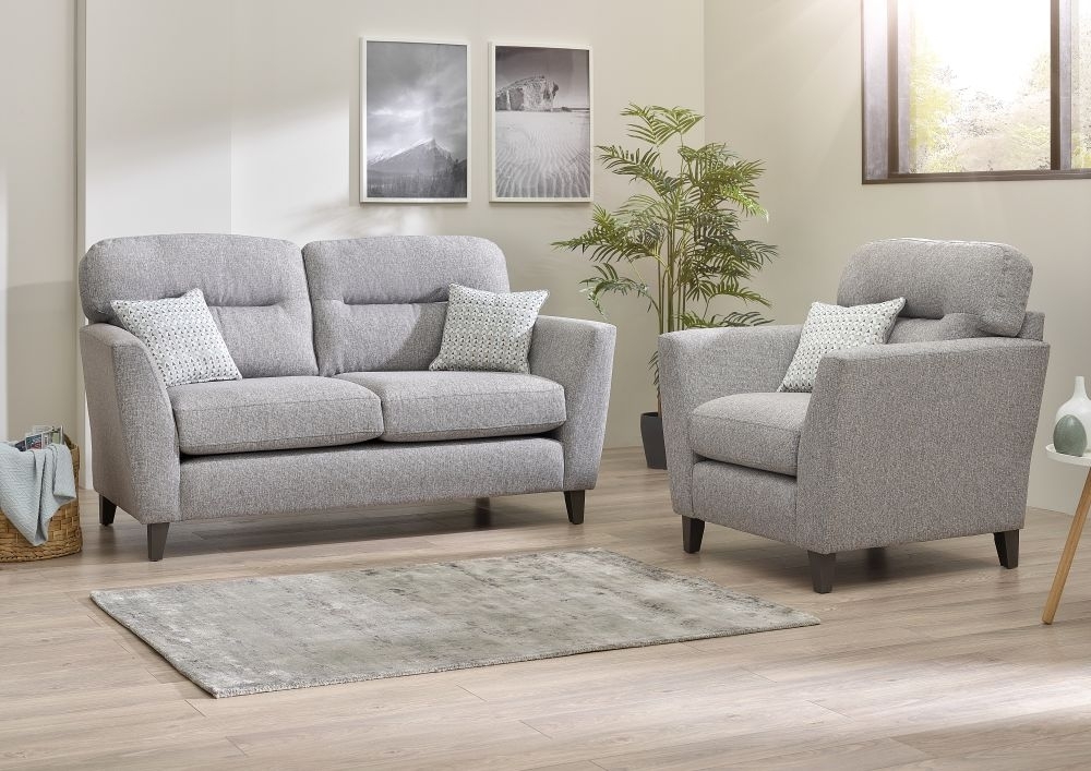 Product photograph of Lebus Clara 2 1 Seater Fabric Sofa from Choice Furniture Superstore.