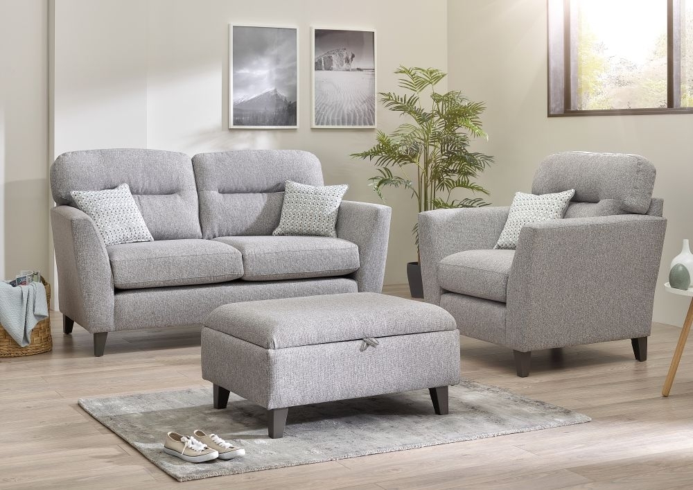 Product photograph of Lebus Clara 2 Seater Fabric Sofa Suite from Choice Furniture Superstore.