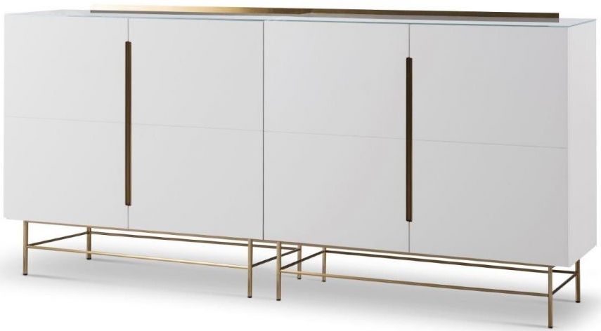 Product photograph of Gillmore Space Alberto 4 Door High Sideboard from Choice Furniture Superstore.