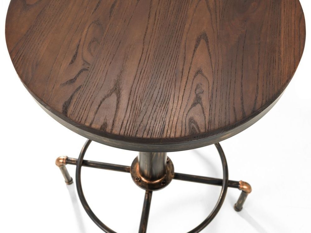 Product photograph of Rockport Brushed Copper Bar Table from Choice Furniture Superstore.