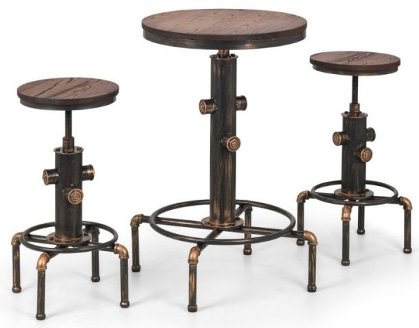 Product photograph of Rockport Brushed Copper Bar Stool Sold In Pairs from Choice Furniture Superstore.