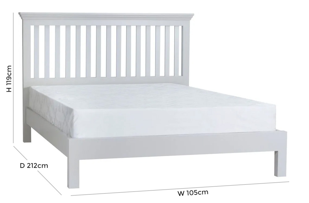 Product photograph of Tch Coelo Painted Slatted Bed from Choice Furniture Superstore.