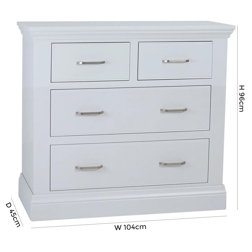 Product photograph of Tch Coelo Painted 2 2 Drawer Chest from Choice Furniture Superstore.