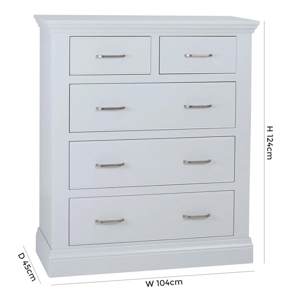Product photograph of Tch Coelo Painted 3 2 Drawer Chest from Choice Furniture Superstore.