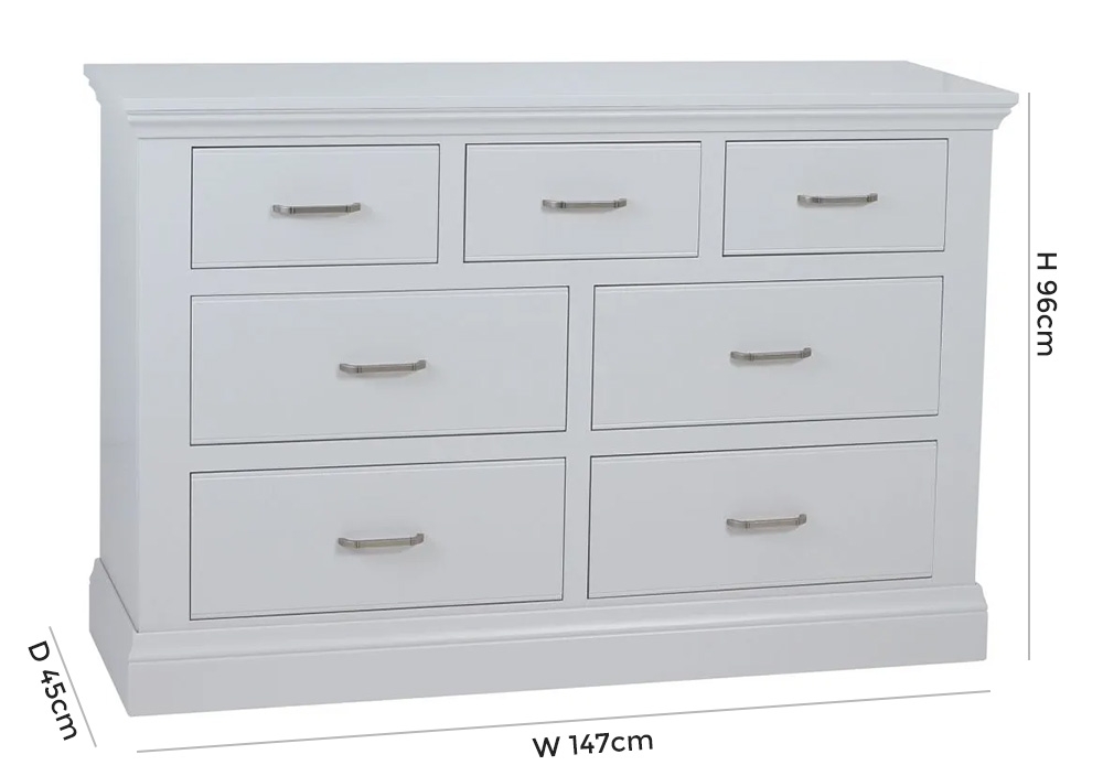 Product photograph of Tch Coelo Painted 4 3 Drawer Chest from Choice Furniture Superstore.