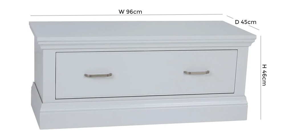 Product photograph of Tch Coelo Painted 1 Drawer Blanket Box from Choice Furniture Superstore.