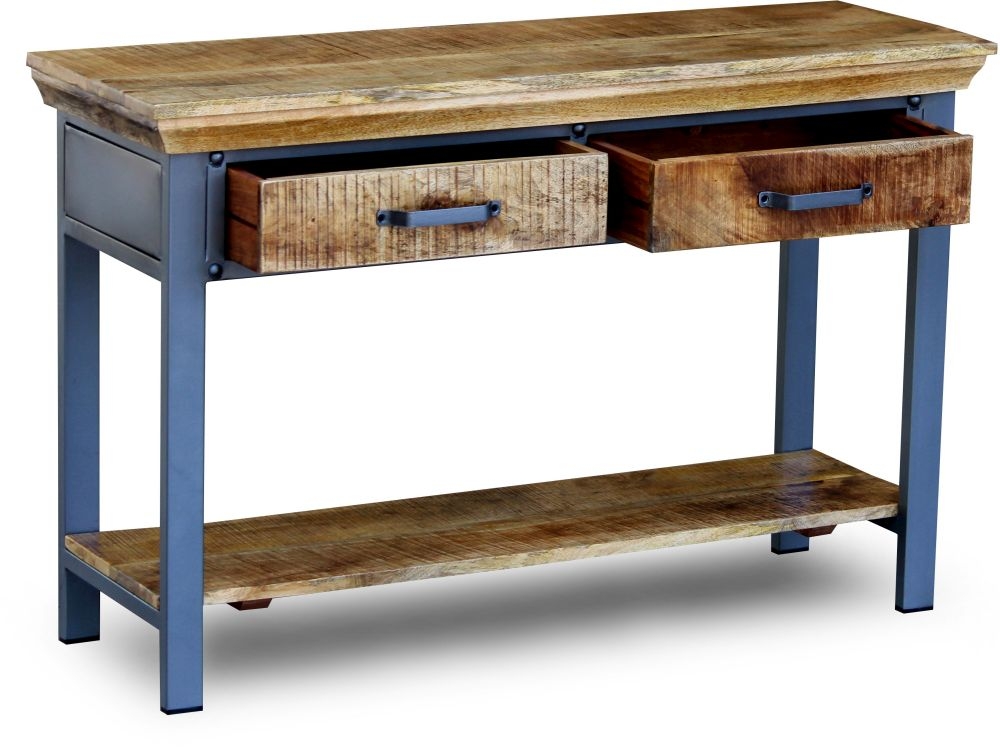 Product photograph of Metro Mango Wood Console Table from Choice Furniture Superstore.