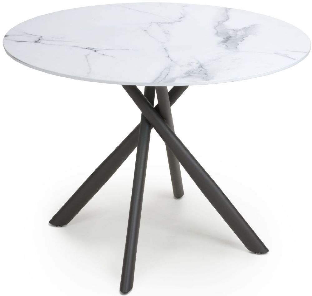 Product photograph of Avesta 100cm Round Dining Table from Choice Furniture Superstore.