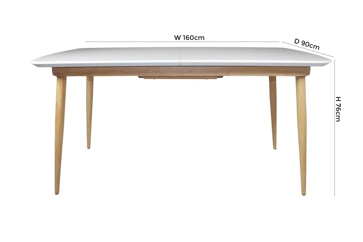 Product photograph of Portofino Large Extending Dining Table from Choice Furniture Superstore.