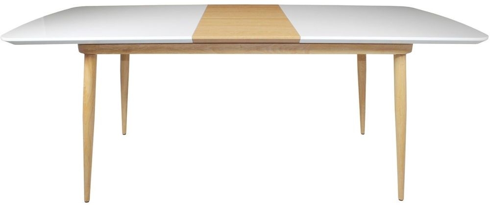 Product photograph of Portofino Large 6 Seater Extending Dining Table from Choice Furniture Superstore.