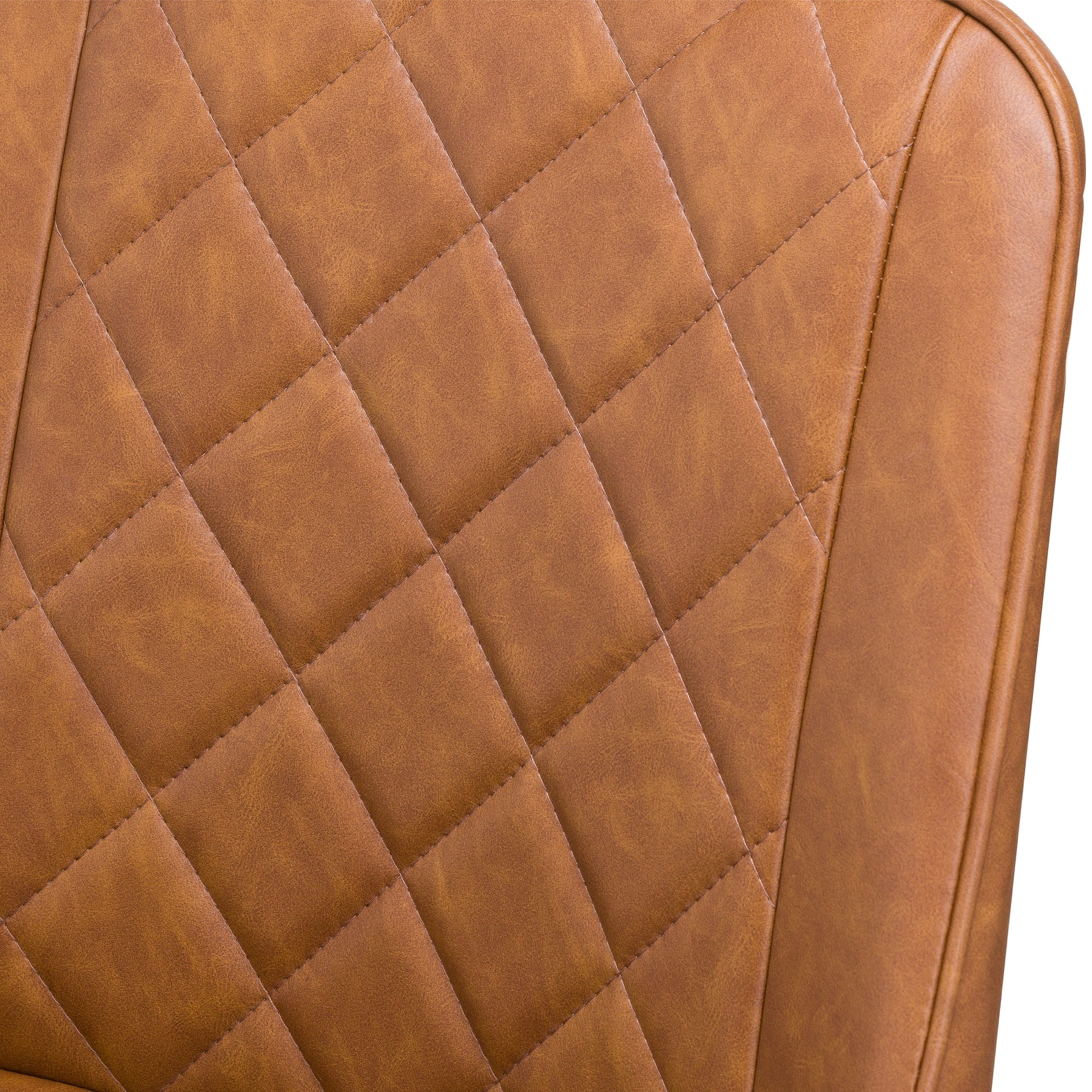 Product photograph of Avalon Brown Faux Leather Dining Chair Sold In Pairs from Choice Furniture Superstore.