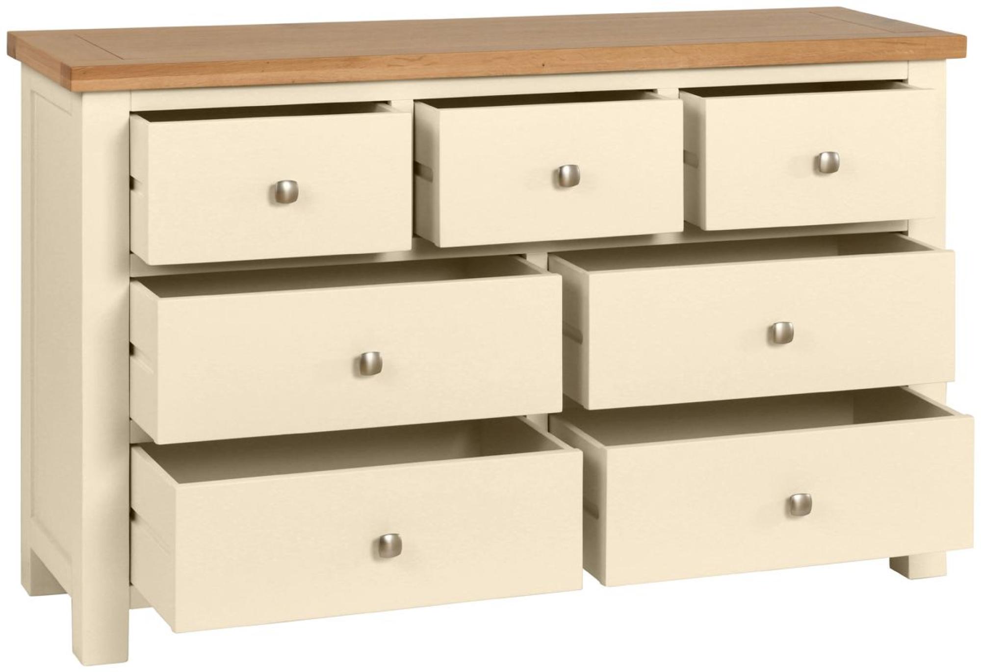 Product photograph of Lundy Ivory Painted 3 4 Drawer Chest from Choice Furniture Superstore.