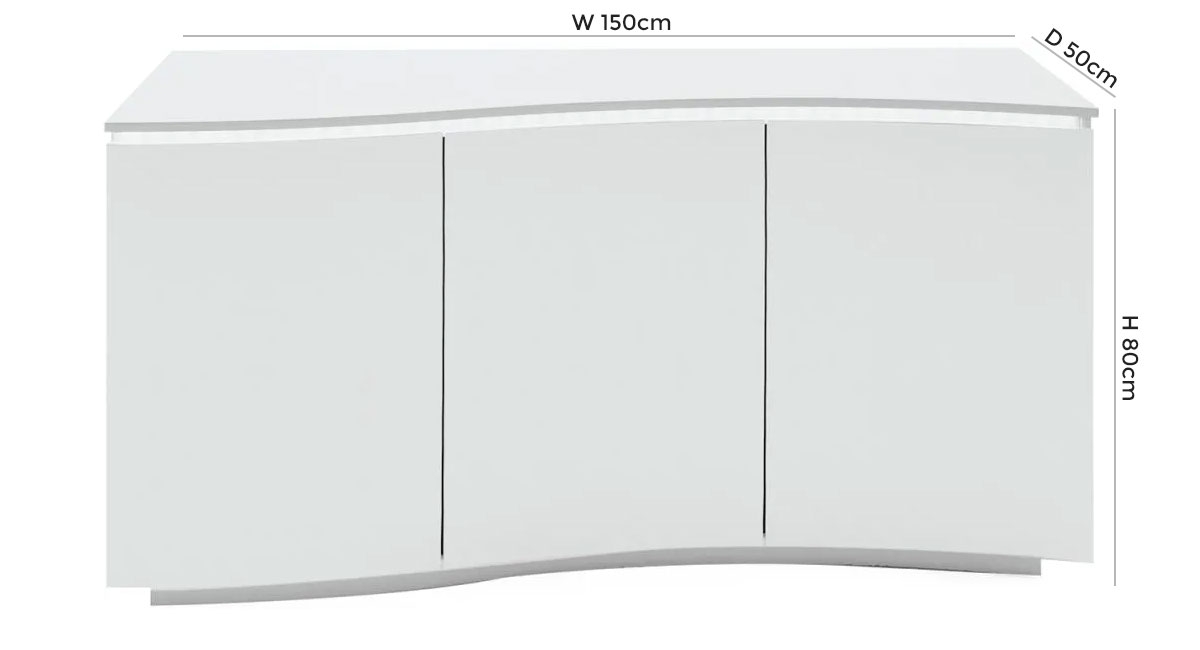 Product photograph of Vida Living Lazzaro Sideboard With Led from Choice Furniture Superstore.
