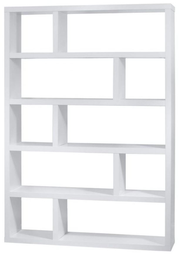 Temahome Dublin White High Geometric Bookshelf CFS Furniture UK
