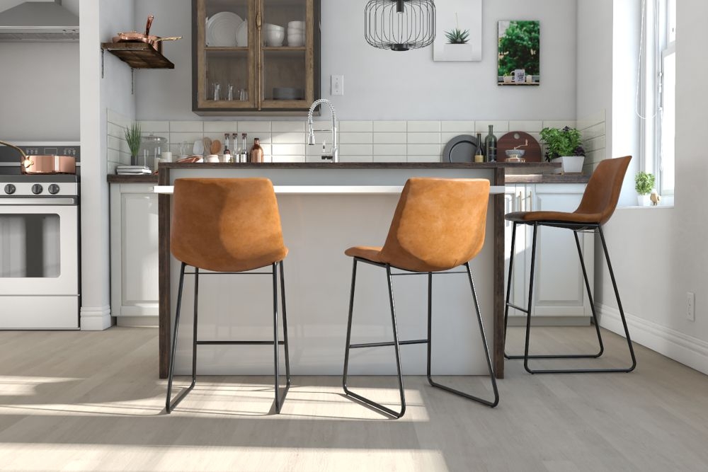 Product photograph of Alphason Bowden Caramel Maple Faux Leather Barstool Sold In Pairs from Choice Furniture Superstore.