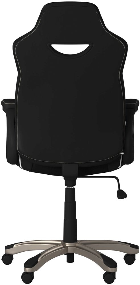Product photograph of Alphason Silverstone Black Faux Leather Office Chair from Choice Furniture Superstore.