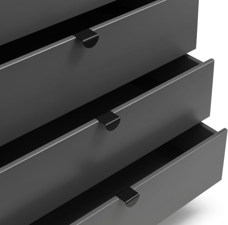 Product photograph of Chloe Grey 4 Drawer Chest from Choice Furniture Superstore.