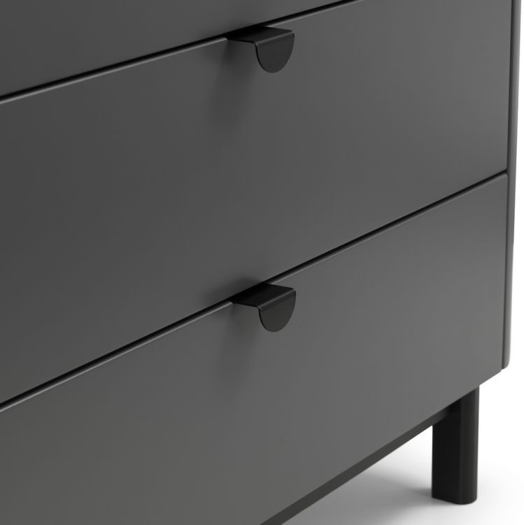 Product photograph of Chloe Grey 4 Drawer Chest from Choice Furniture Superstore.
