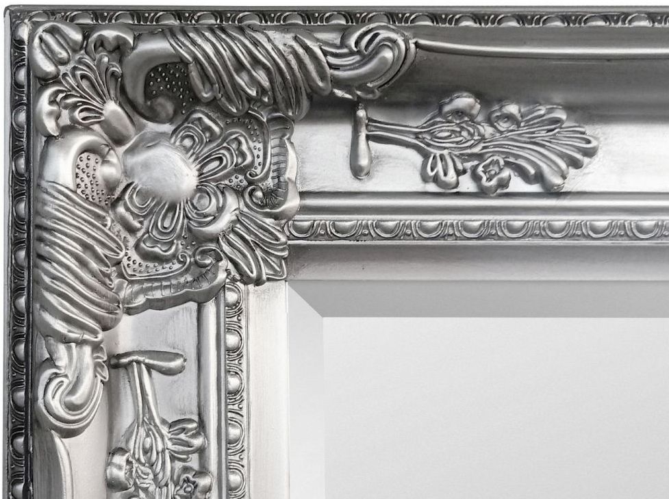 Product photograph of Palais Pewter Rectangular Tall Leaner Mirror from Choice Furniture Superstore.