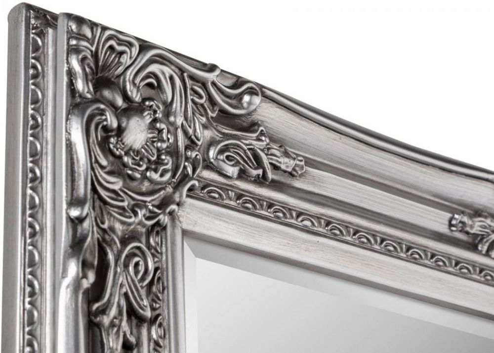 Product photograph of Palais Pewter Rectangular Tall Leaner Mirror from Choice Furniture Superstore.