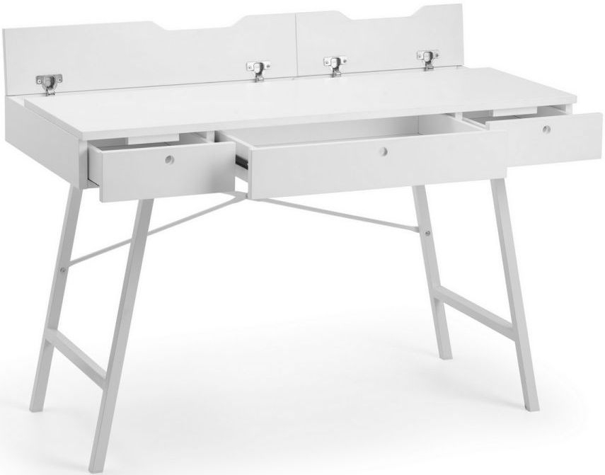 Julian Bowen Trianon White Desk CFS Furniture UK