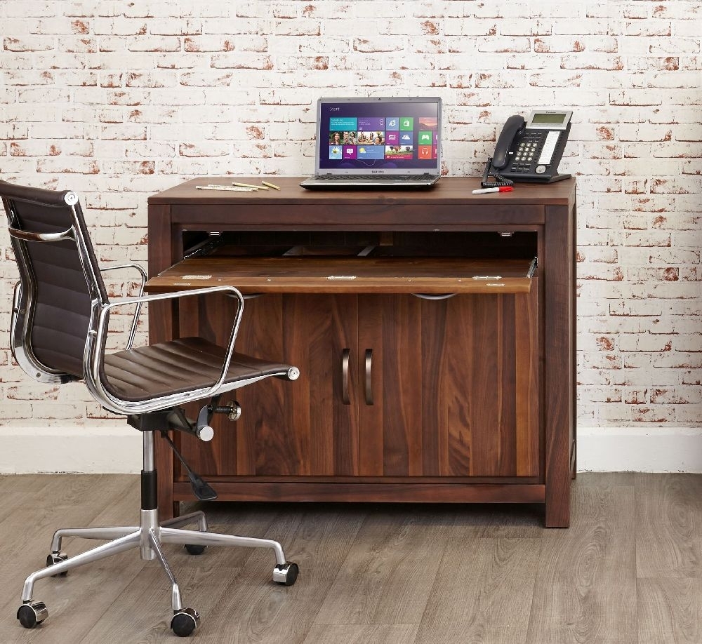 Product photograph of Mayan Walnut Home Desk from Choice Furniture Superstore.