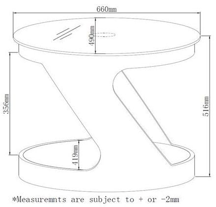 Product photograph of Jual Curve Oak Lamp Table Jf304 from Choice Furniture Superstore.