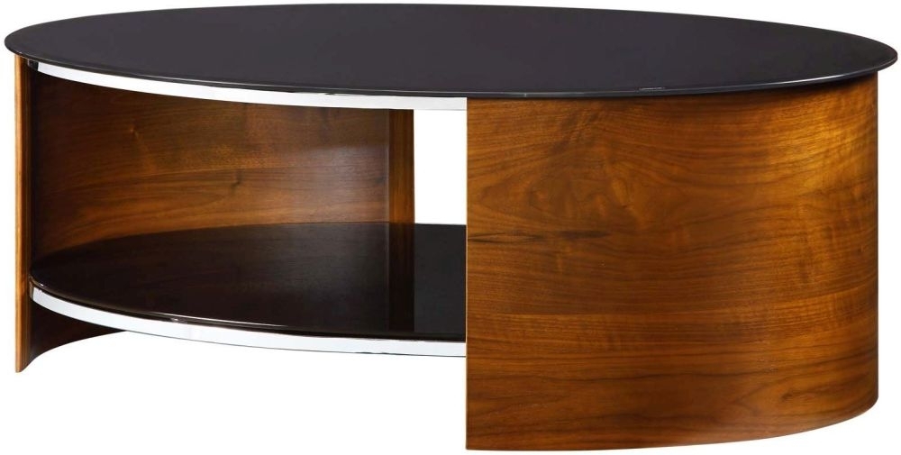 Product photograph of Jual Curve Walnut Coffee Table Jf301 from Choice Furniture Superstore.