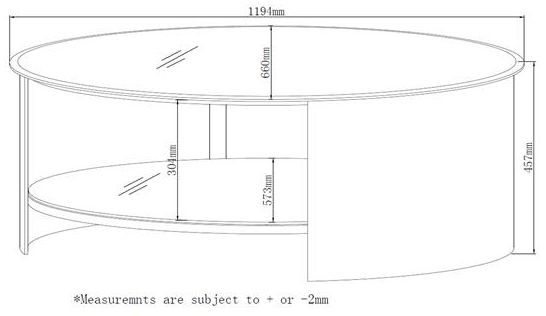 Product photograph of Jual Curve Walnut Coffee Table Jf301 from Choice Furniture Superstore.