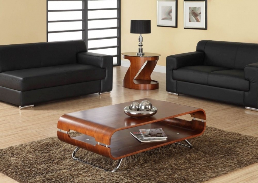Product photograph of Jual Curve Walnut Coffee Table Jf302 from Choice Furniture Superstore.