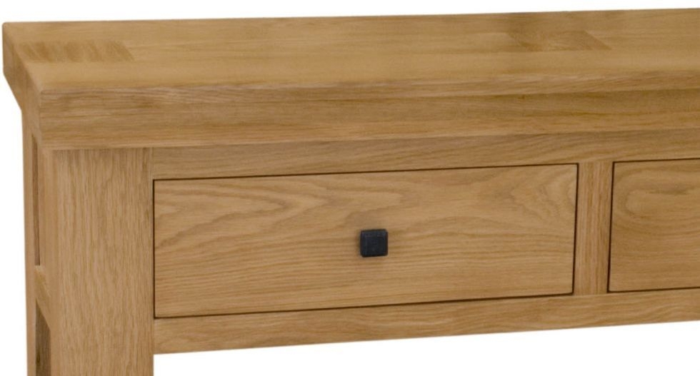Product photograph of Homestyle Gb Bordeaux Oak Console Table from Choice Furniture Superstore.