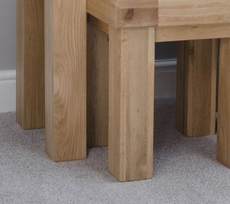 Product photograph of Homestyle Gb Bordeaux Oak Nest Of Tables from Choice Furniture Superstore.