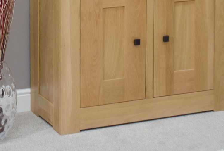 Product photograph of Homestyle Gb Bordeaux Oak 2 Door Bookcase from Choice Furniture Superstore.